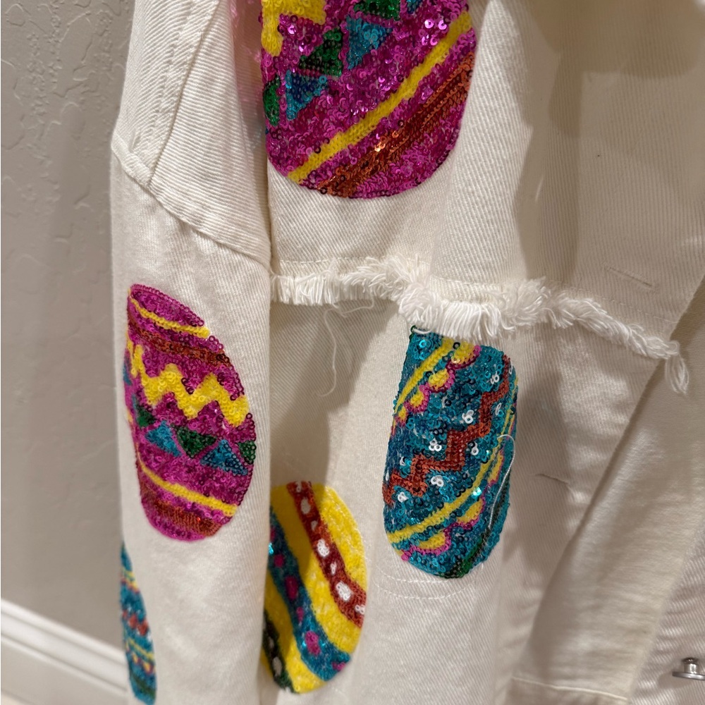 Colorful Egg Patterned Jacket - image 3